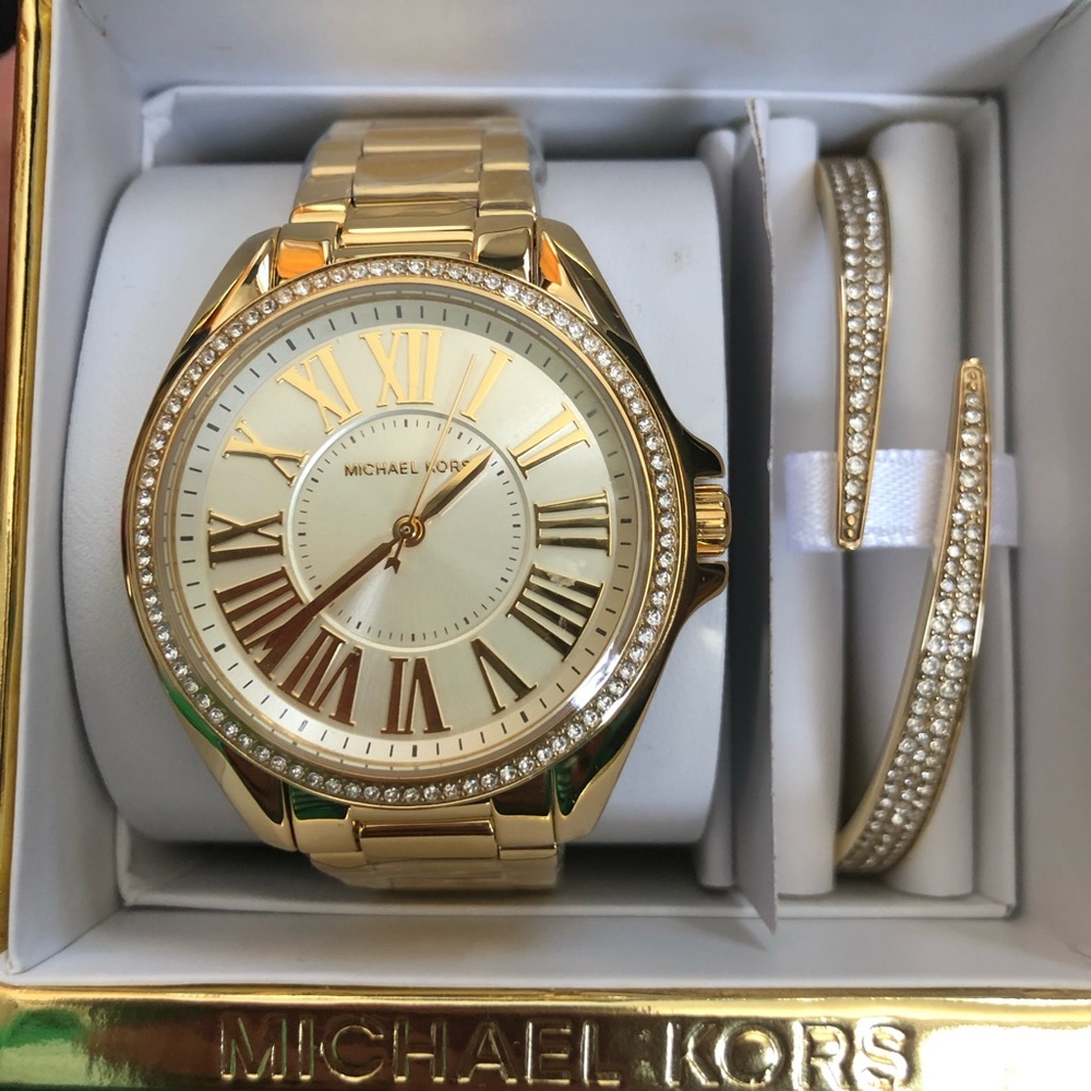 Brand new Michael Kors watch  & accent bracelet